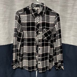 Black and white flannel
